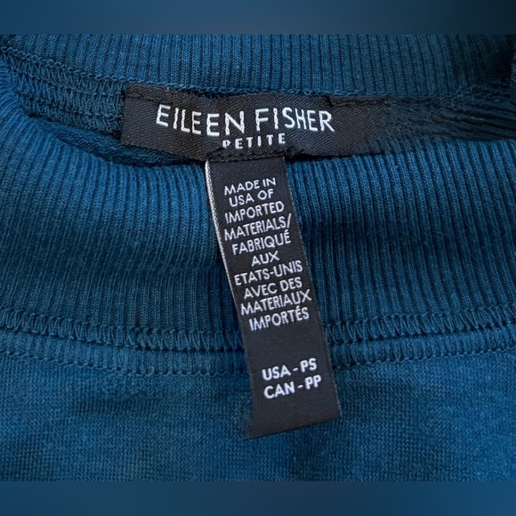 Eileen Fisher Brushed Terry Set - Petite S & M - Picture 4 of 10